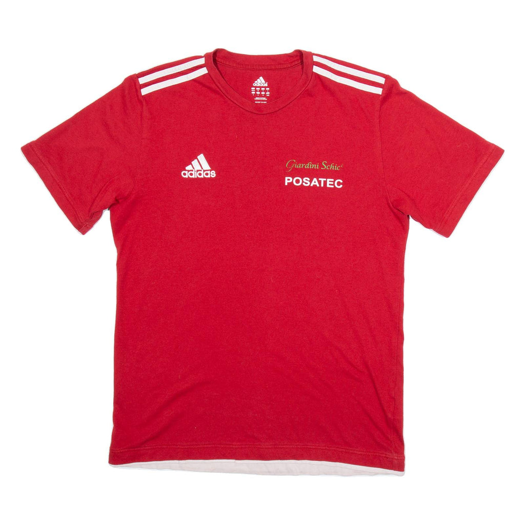 ADIDAS Giardini Schie Posatec Mens T-Shirt Red M