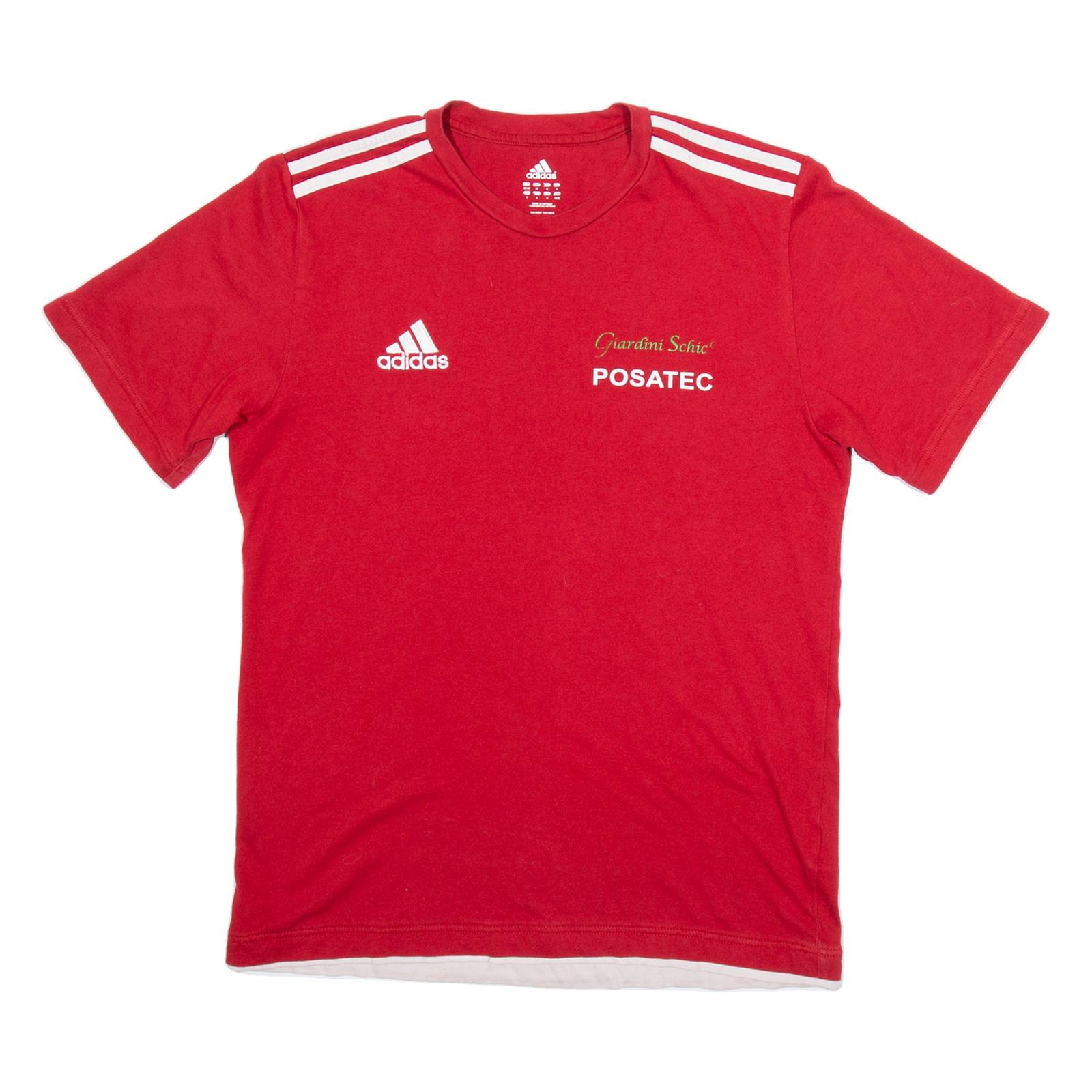 ADIDAS Giardini Schie Posatec Mens T-Shirt Red M