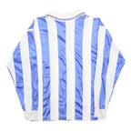 PUMA Boys Blue & White Stripe Football Shirt L Long Sleeve Collared