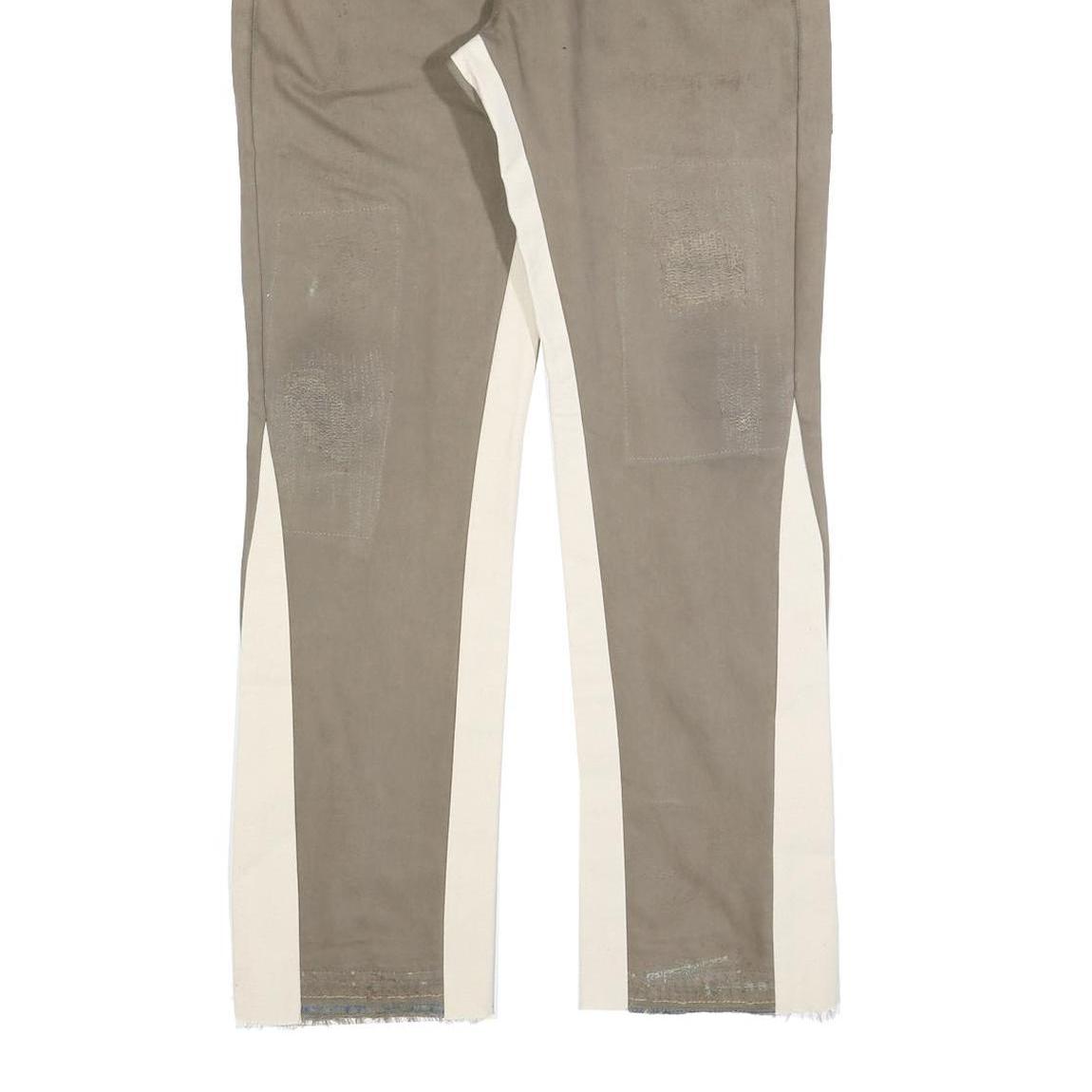 LEVI'S 501 Mens Jeans Beige & Cream Regular Straight Denim W34 L30 Button