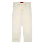 GUESS JEANS Mens Trousers Cream Regular Straight W38 L31
