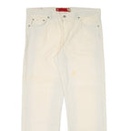 GUESS JEANS Mens Trousers Cream Regular Straight W38 L31