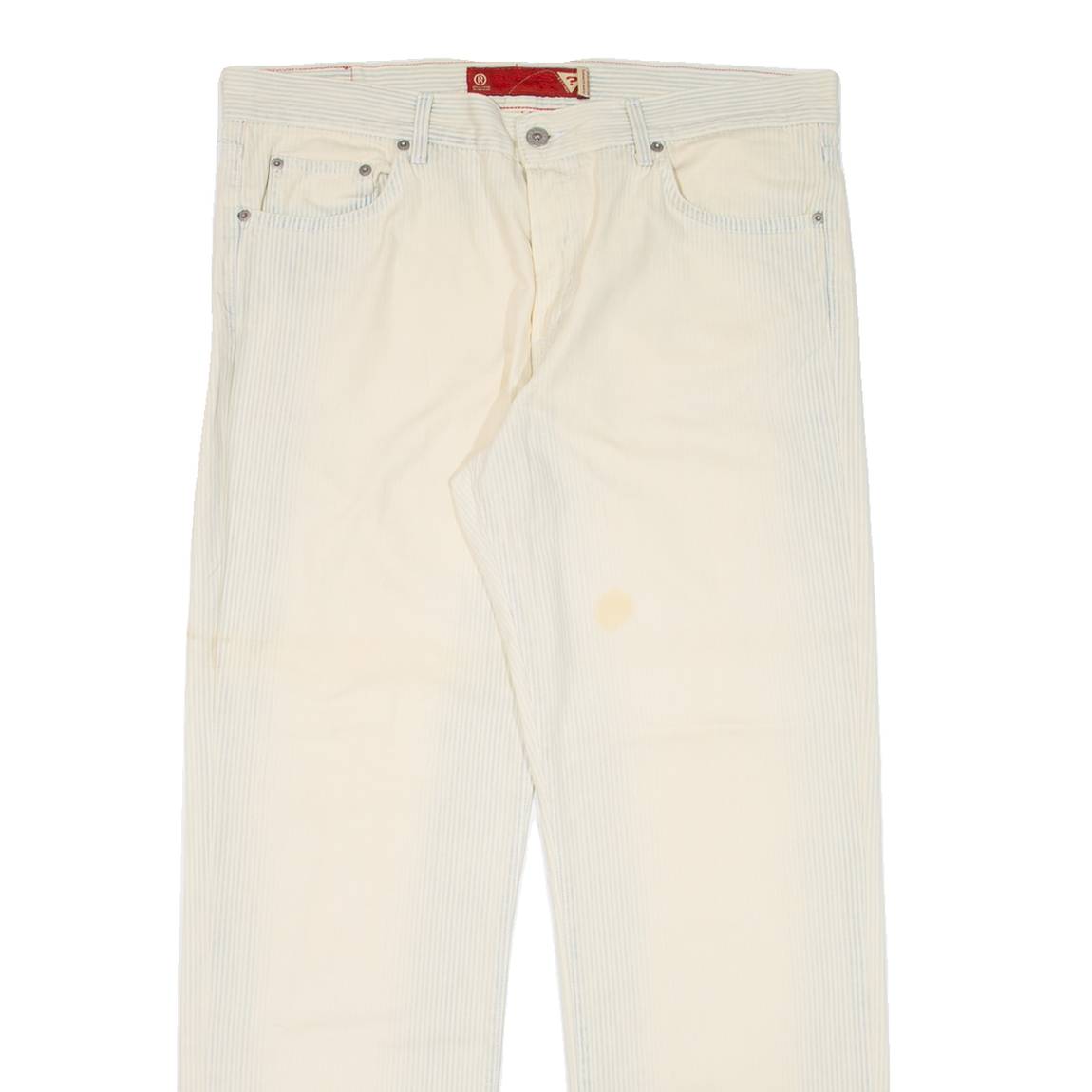 GUESS JEANS Mens Trousers Cream Regular Straight W38 L31