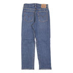 LEVI'S Womens Blue Regular Straight Denim Rinse W27 L26 Distressed Button Jeans