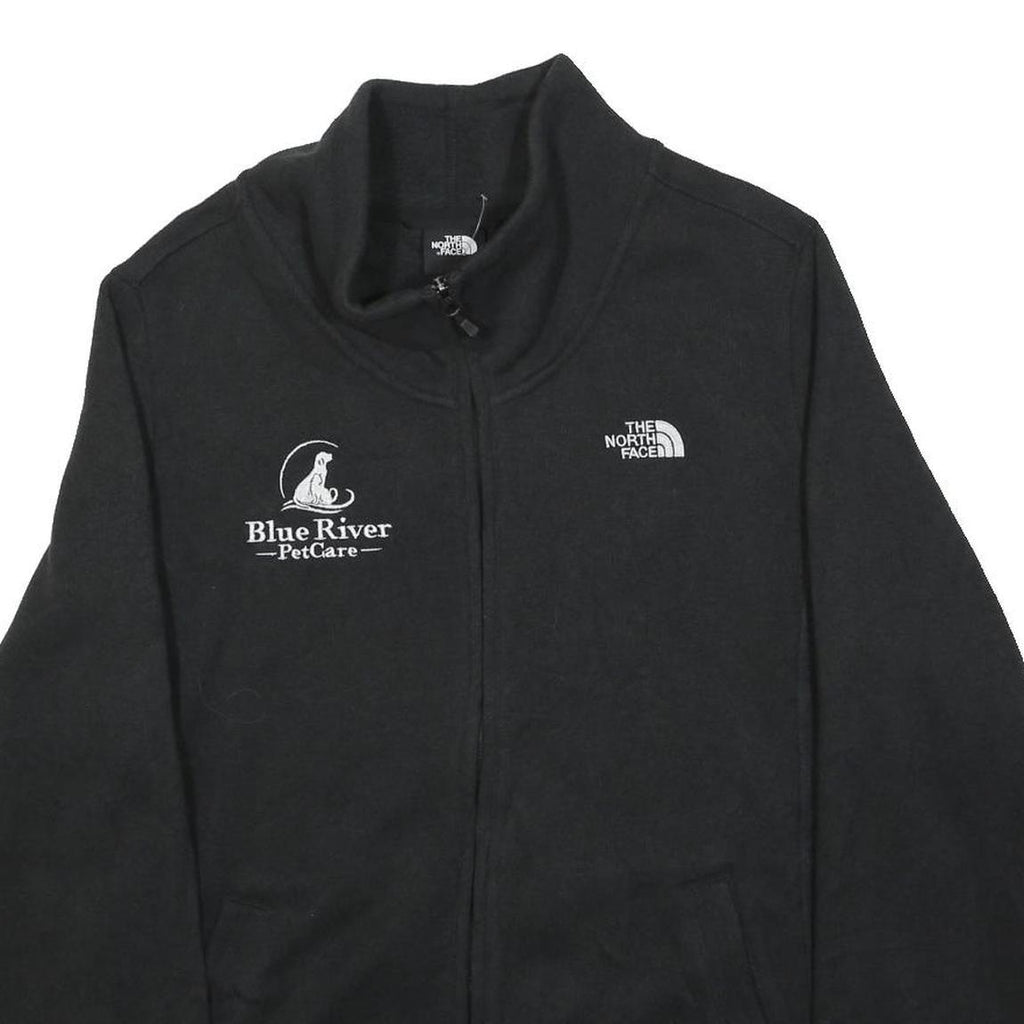 THE NORTH FACE Womens Black Jackets 2XL Polyester Zip Plain Blue River Pet Care