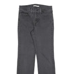LEVI'S 314 Womens Jeans Black Regular Straight Denim W29 L32 Zip Cotton Blend