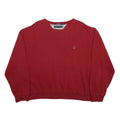 TOMMY HILFIGER Womens Red Cotton Blend Crew Neck XL Sweatshirt Casual Pullover