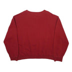 TOMMY HILFIGER Womens Red Cotton Blend Crew Neck XL Sweatshirt Casual Pullover