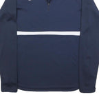 NIKE Mens Navy Crew Neck Sweatshirt S Polyester Sportswear Activewear