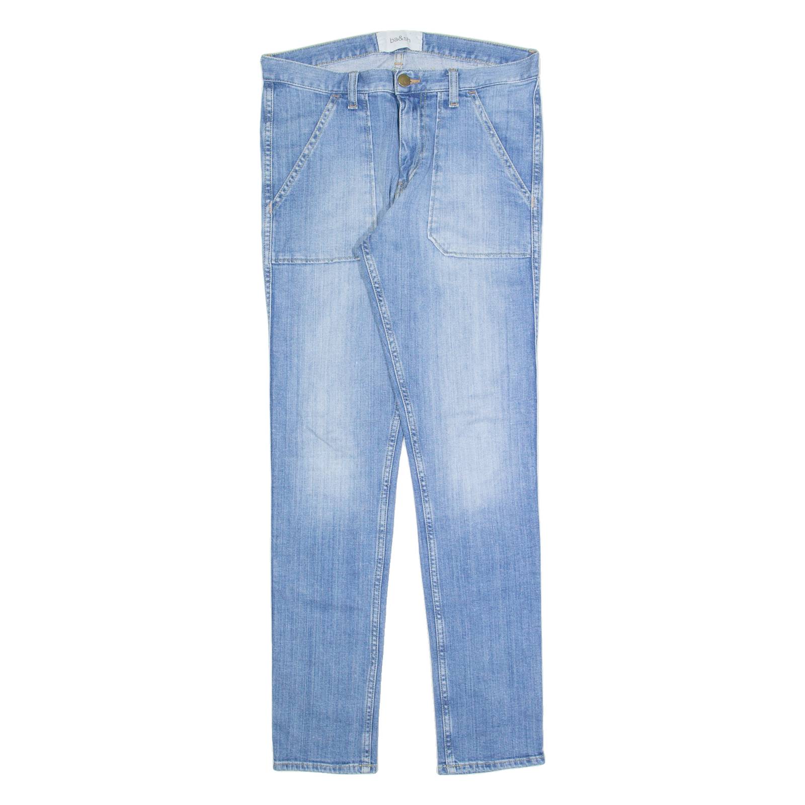 BA&SH Womens Jeans Blue Slim Skinny Stone Wash W28 L28