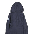 NAPAPIJRI Womens Navy Blue Jacket XS Polyamide Hooded Zip Casual Outdoor