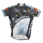 VOLEA Mens Black Grey 24 Hour Race Series Graphic T-Shirt M Short Sleeve Crew