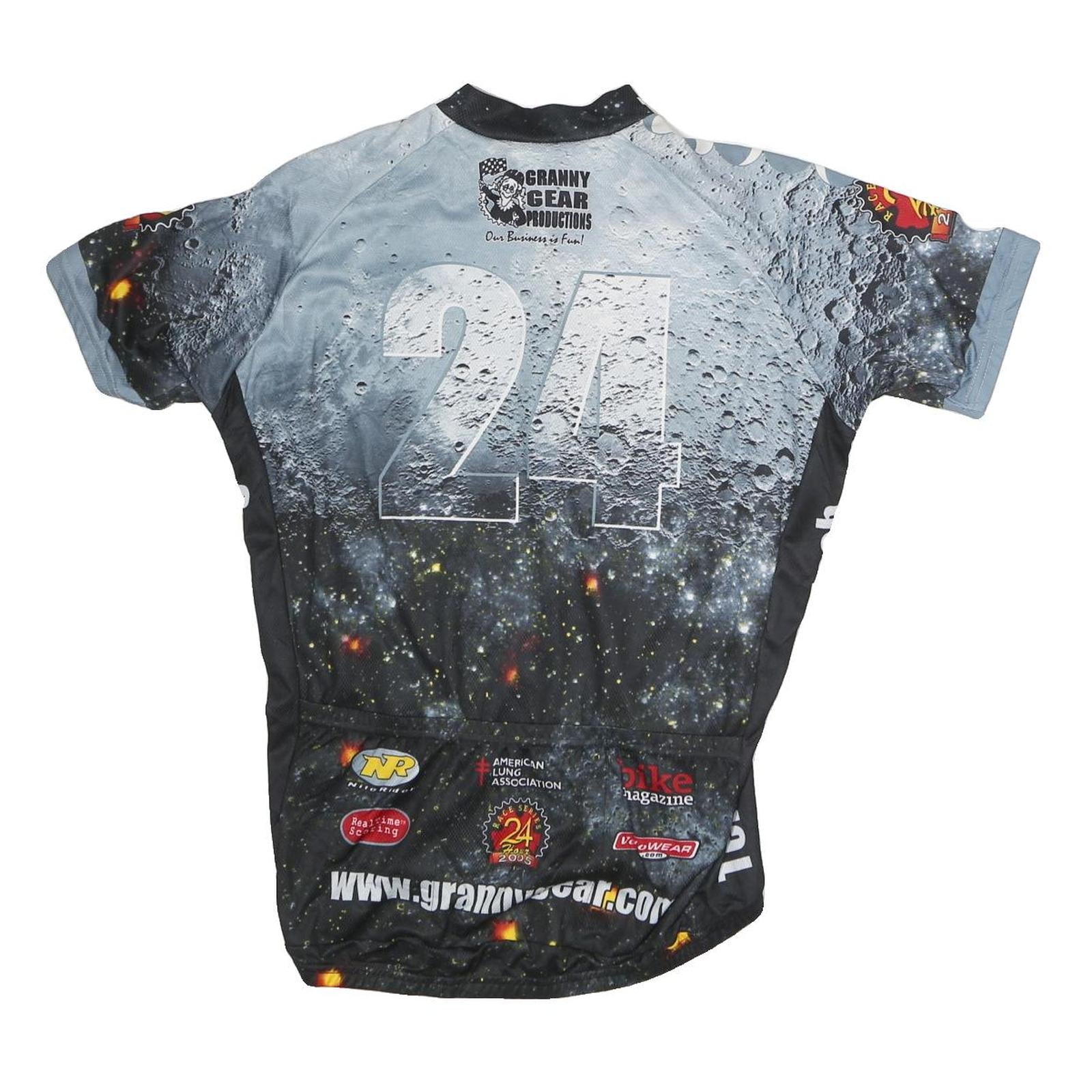 VOLEA Mens Black Grey 24 Hour Race Series Graphic T-Shirt M Short Sleeve Crew