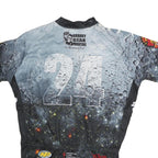 VOLEA Mens Black Grey 24 Hour Race Series Graphic T-Shirt M Short Sleeve Crew