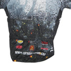 VOLEA Mens Black Grey 24 Hour Race Series Graphic T-Shirt M Short Sleeve Crew