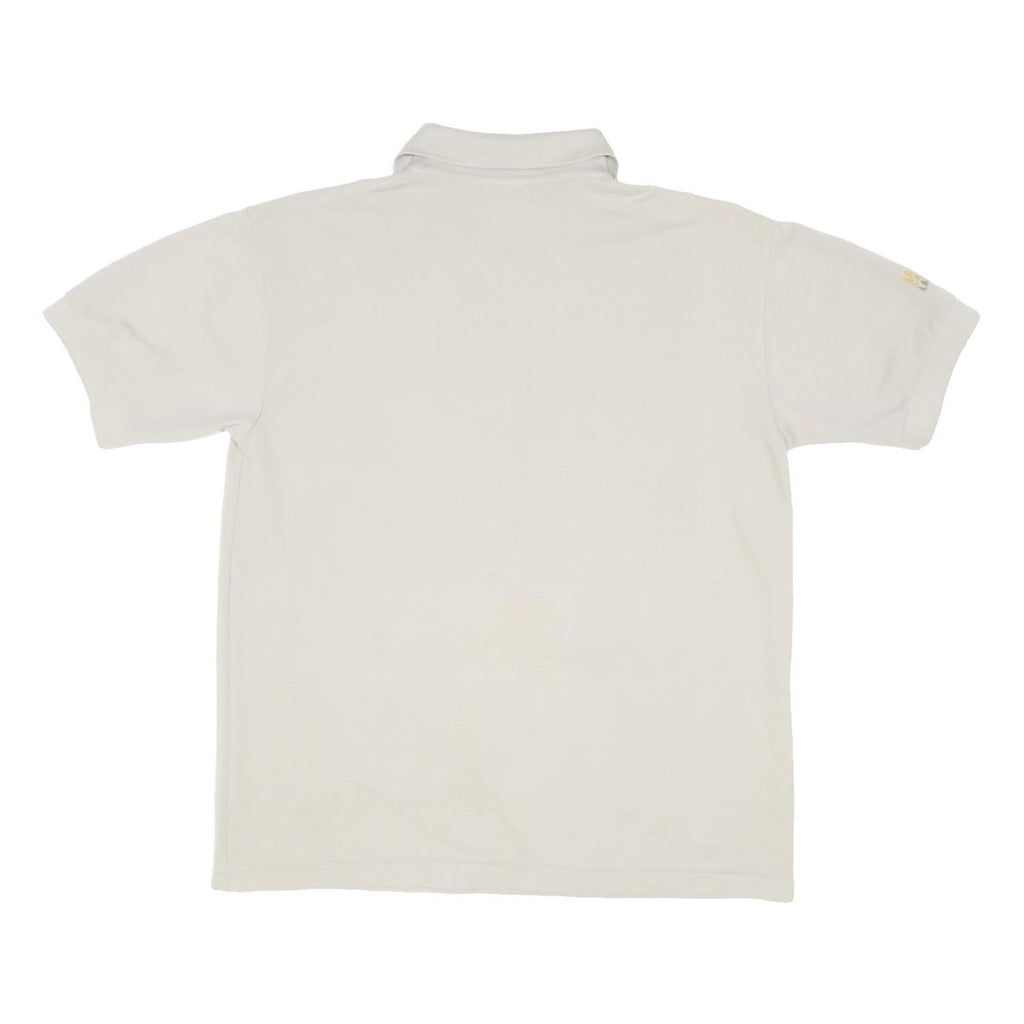 LACOSTE Mens White Cotton Blend Short Sleeve Polo Shirt L Classic Logo