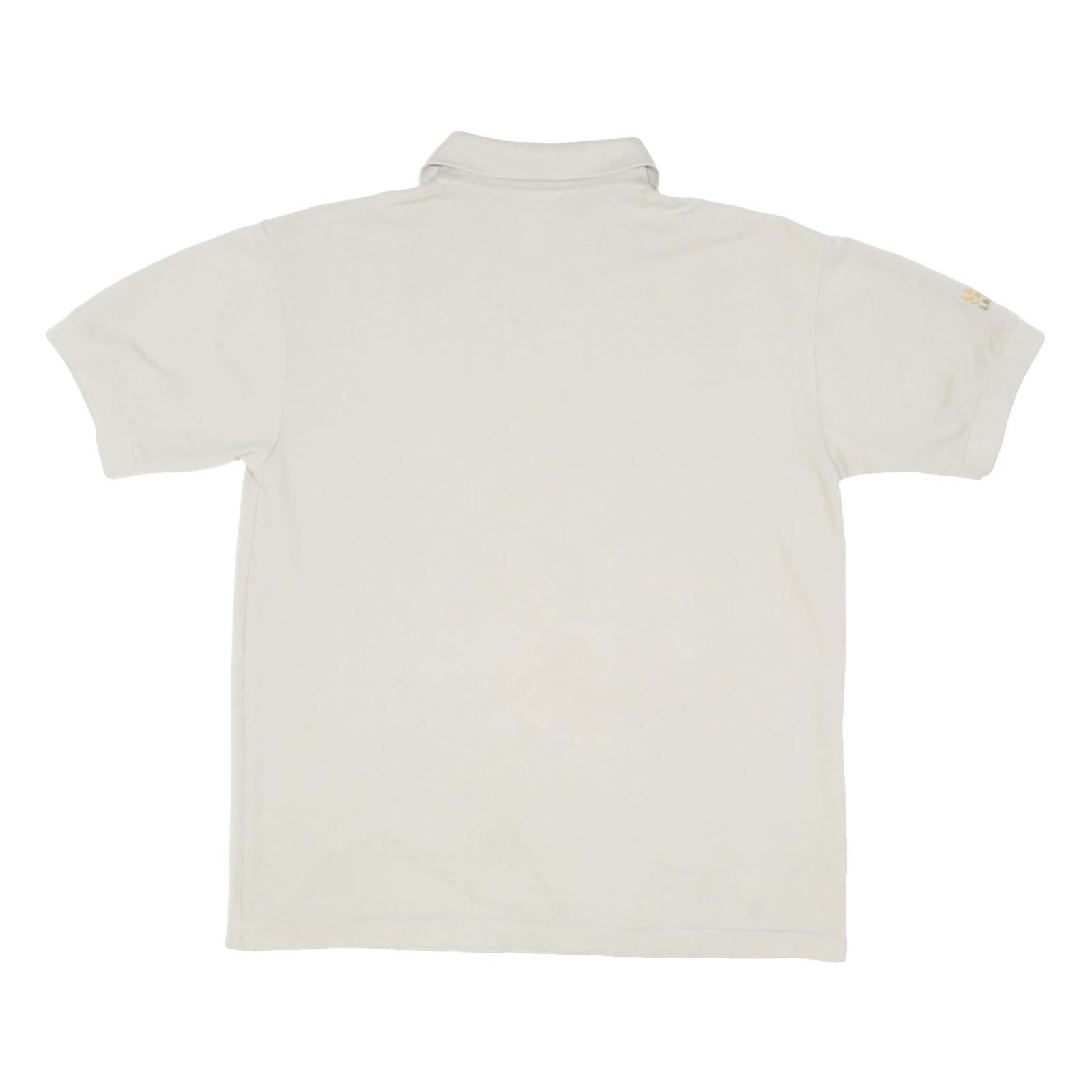 LACOSTE Mens White Cotton Blend Short Sleeve Polo Shirt L Classic Logo