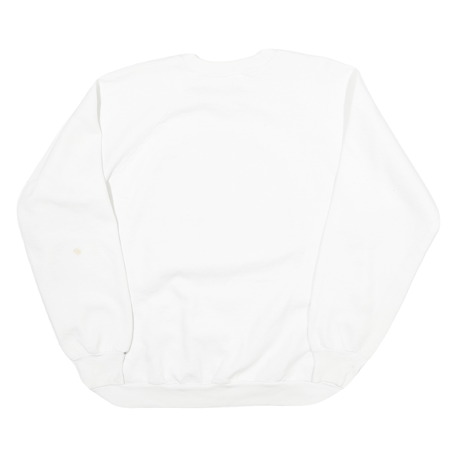 JERZEES Womens White Dragonfly Graphic Crew Neck L Cotton Blend Sweatshirt