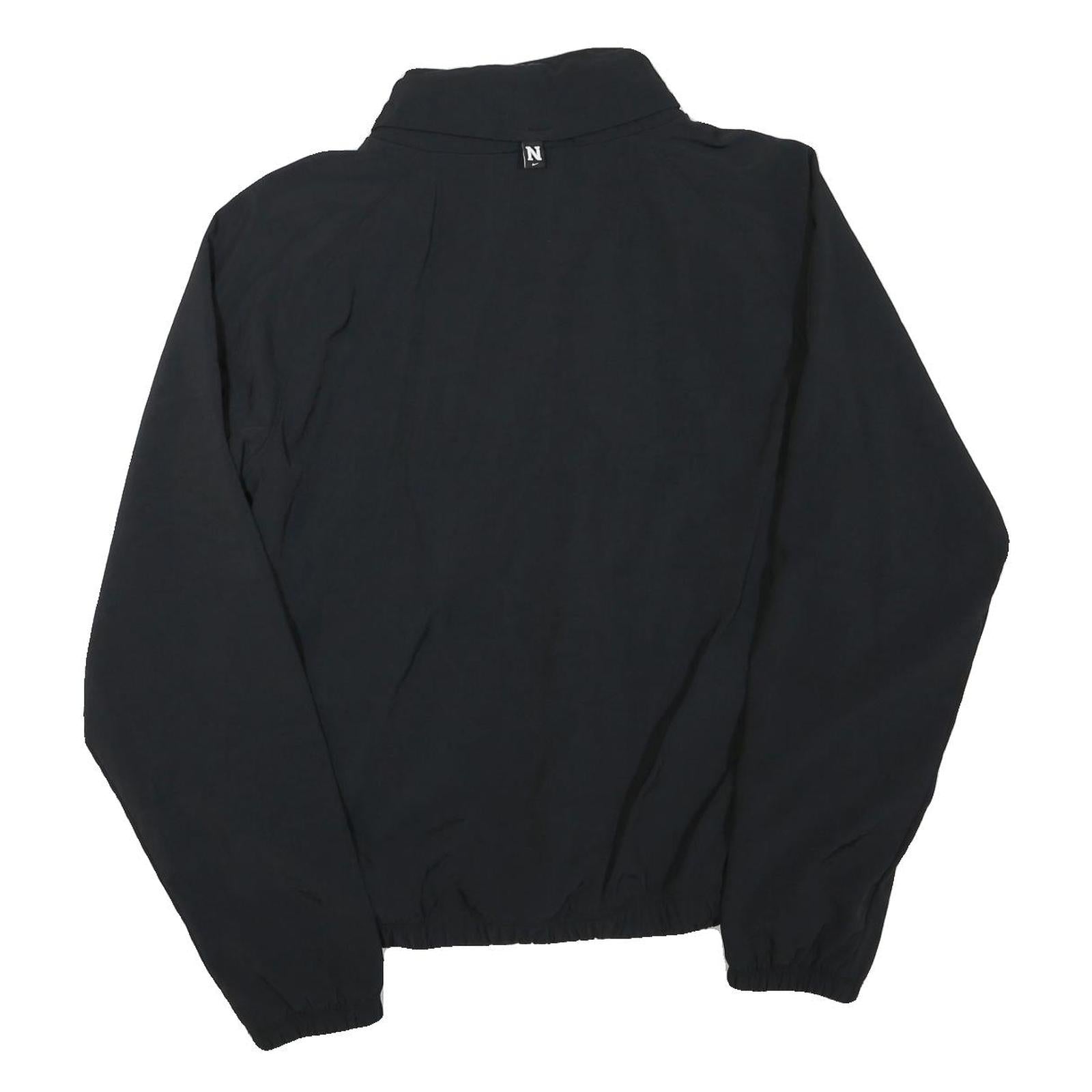 NIKE Mens Black Athletics Zip Jacket XL Polyester Blend Plain Casual Sportswear