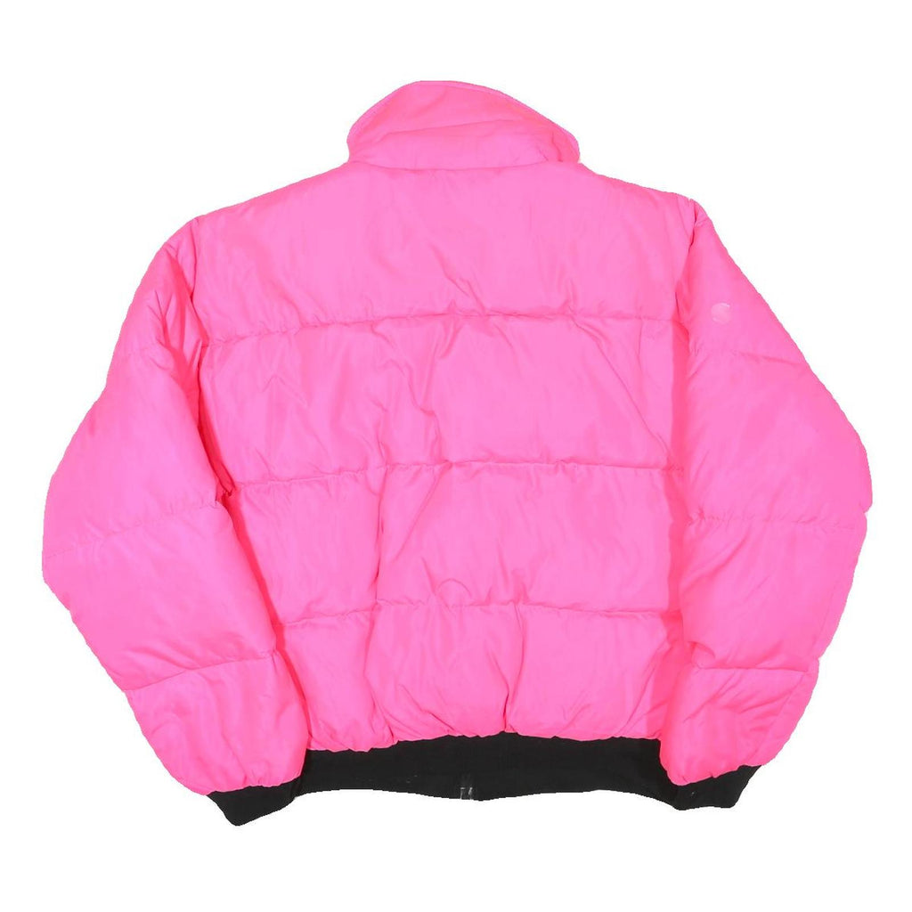 Womens Pink Jacket XL Polyester Blend Puffer Warm Casual Zip Fastening