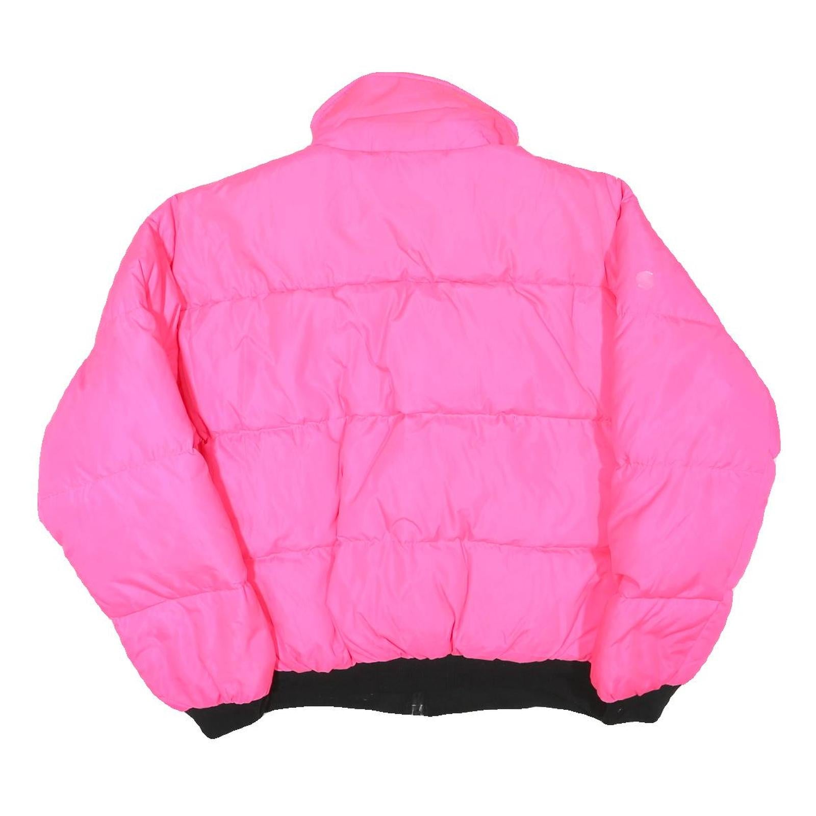Womens Pink Jacket XL Polyester Blend Puffer Warm Casual Zip Fastening