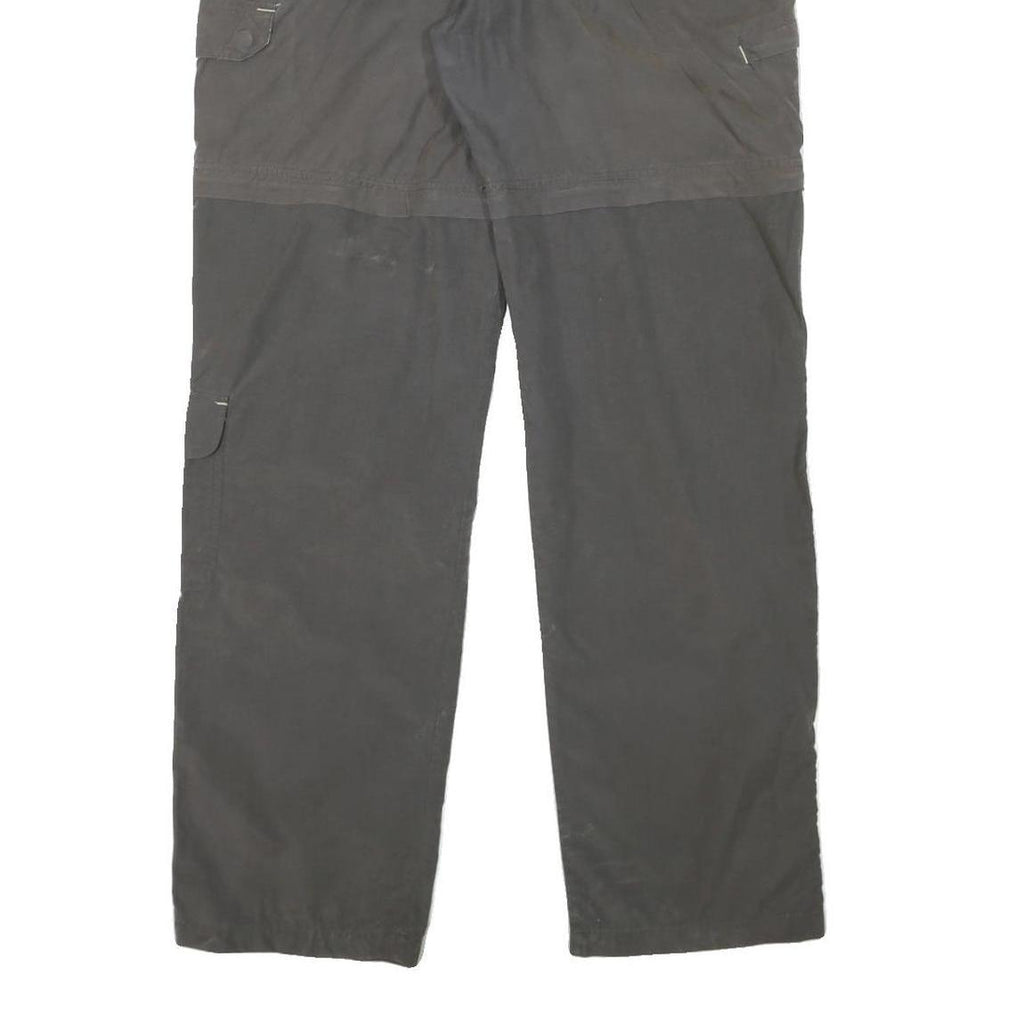 COLUMBIA Mens Polyester Blend Grey Regular Straight Trousers W31 L32 Zip