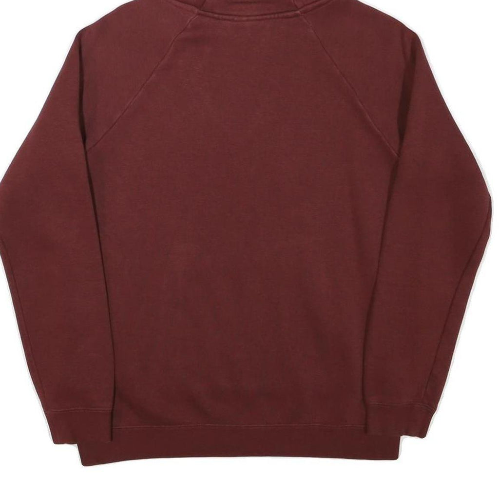 NIKE Mens Maroon Hoodie S Cotton Blend Pullover Casual Sports Sweatshirt