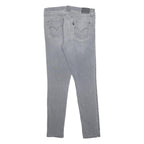 LEVI'S 311 Womens Slim Jeans Grey Denim W30 L29 Stretch Pocket Zip