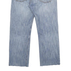 LEVI'S 501 Mens Jeans Blue Classic Straight Denim Light W35 L28 Distressed Raw