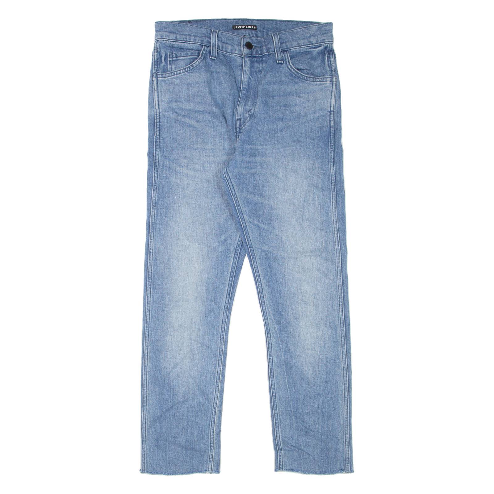 LEVI'S Line 8 Mens Jeans Blue Slim Straight Denim Stone Wash W28 L26