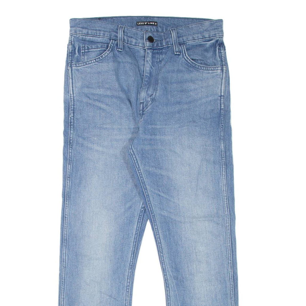 LEVI'S Line 8 Mens Jeans Blue Slim Straight Denim Stone Wash W28 L26