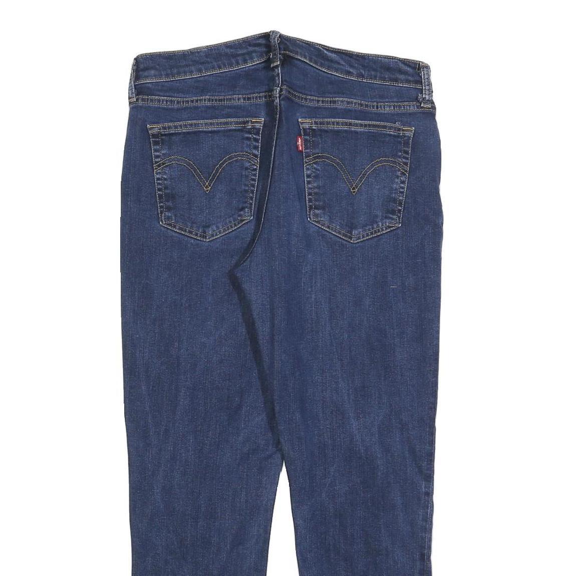 LEVI'S Womens Jeans Blue Regular Straight Denim Medium W29 L28 Classic Zip