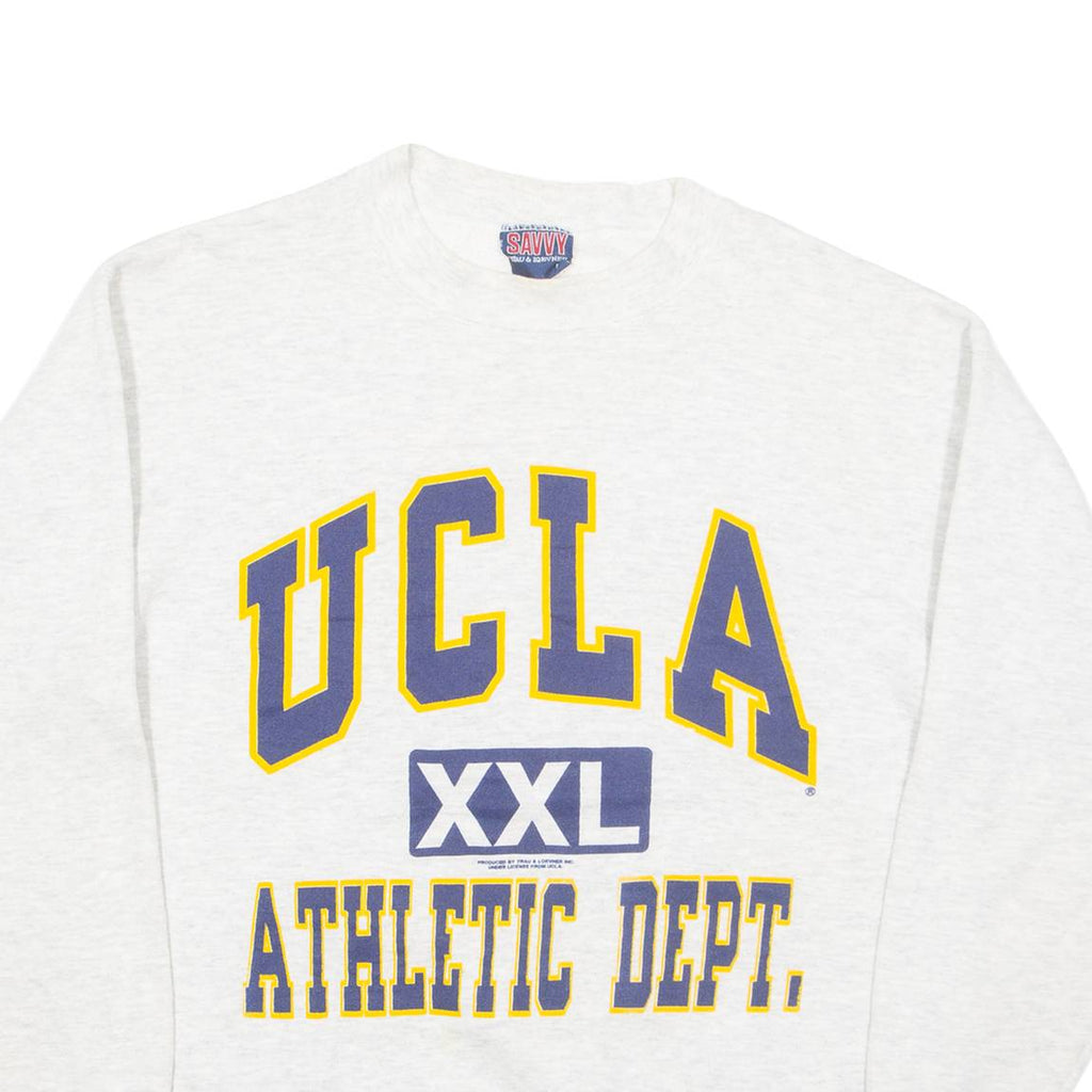 SAVVY University Of California Mens Sweatshirt Grey USA M
