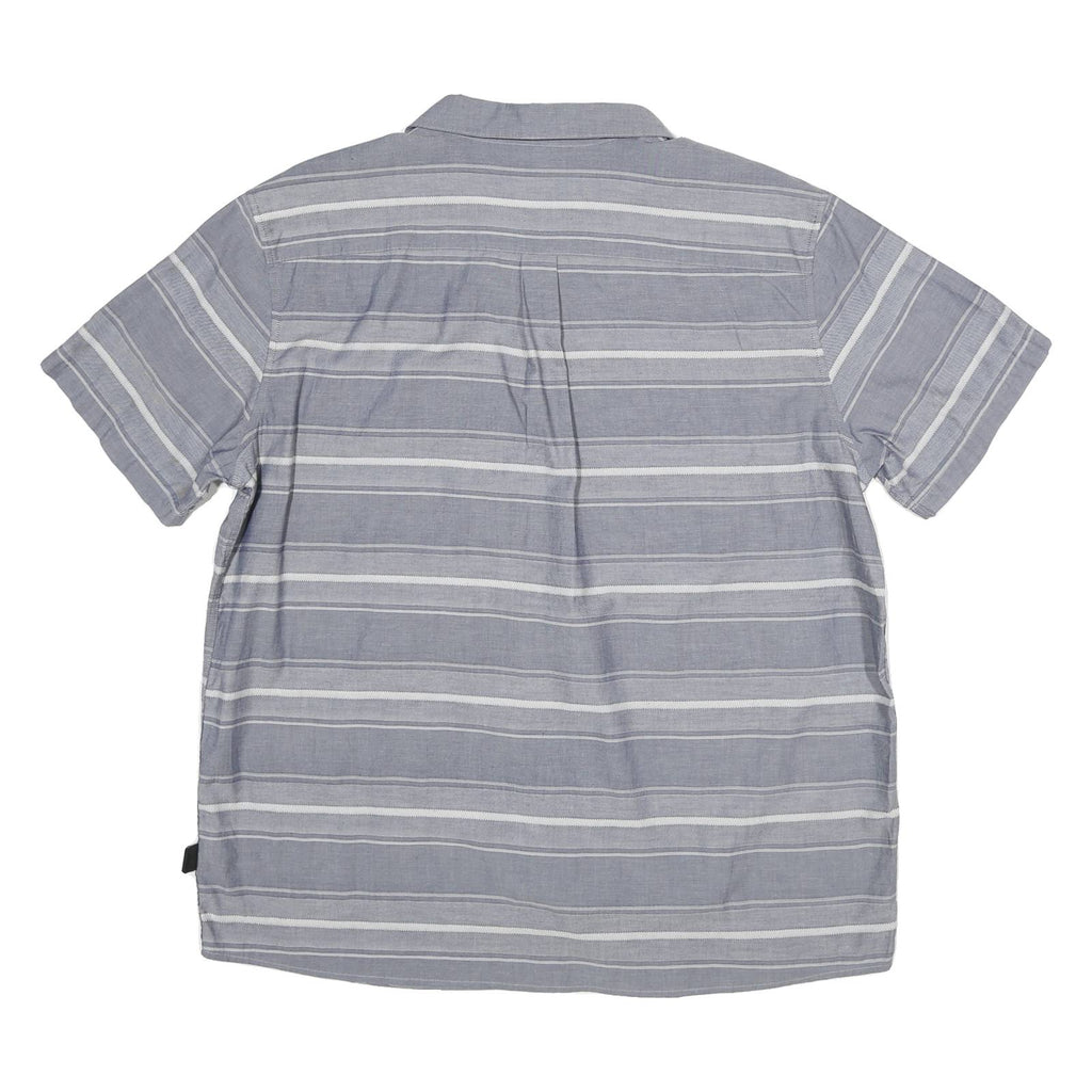 PATAGONIA Mens Blue & White Striped Casual Shirt XL New Belgium Embroidery