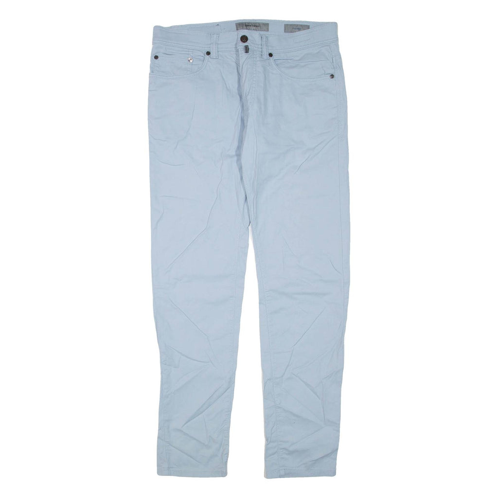 PIERRE CARDIN Mens Trousers Blue Regular Skinny W32 L32
