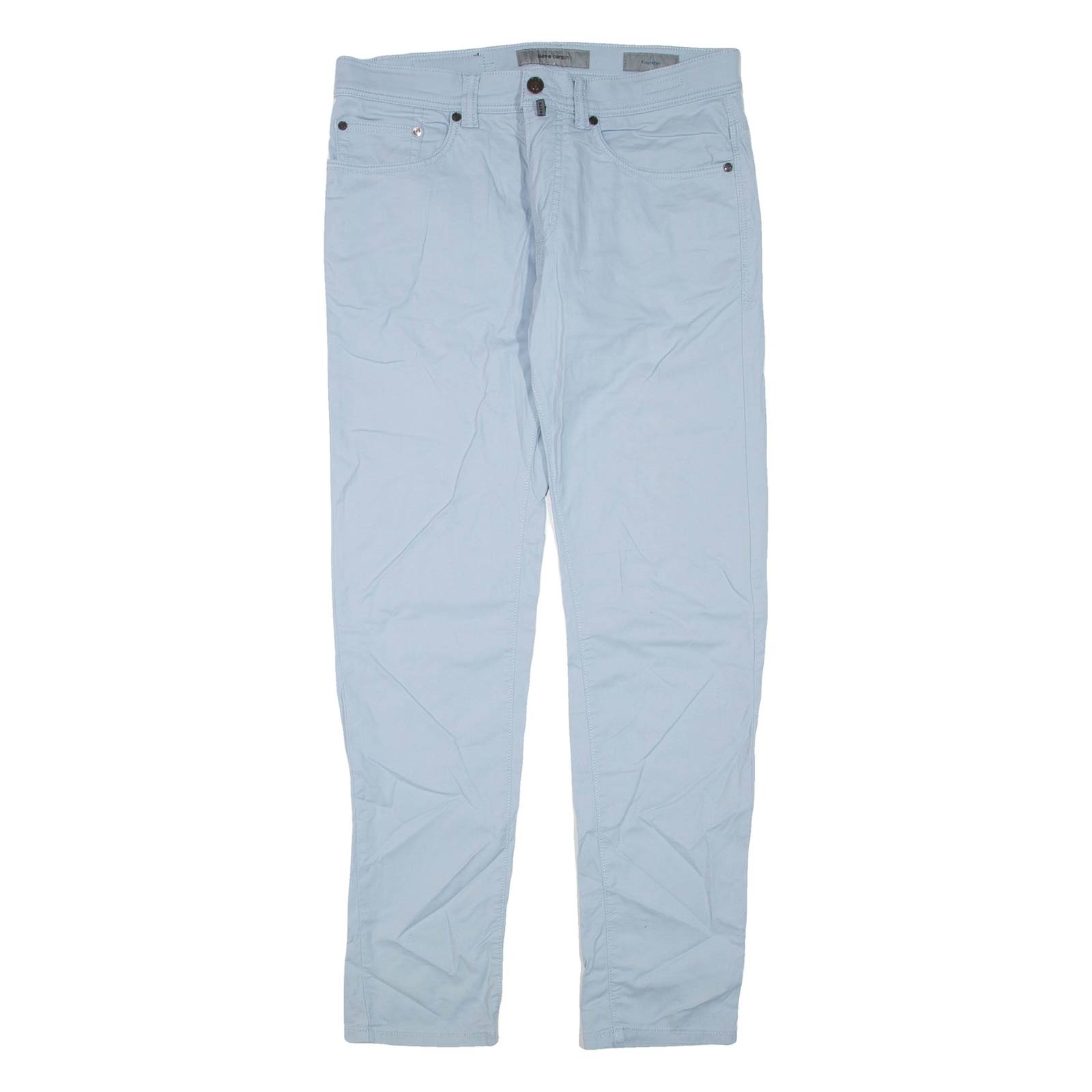 PIERRE CARDIN Mens Trousers Blue Regular Skinny W32 L32