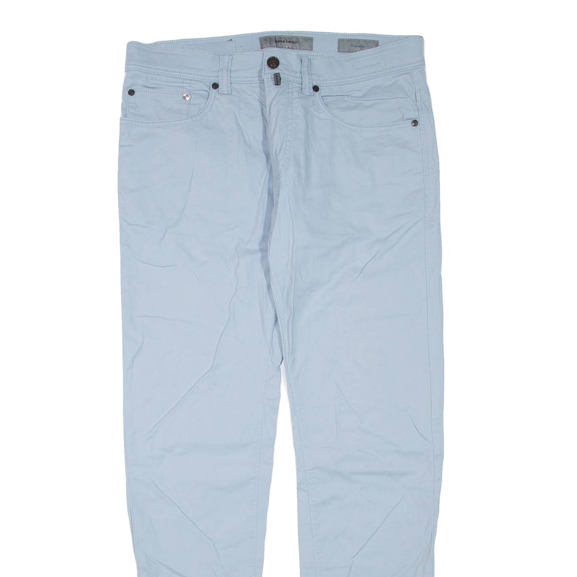 PIERRE CARDIN Mens Trousers Blue Regular Skinny W32 L32