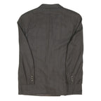 PIERRE LAFFITTE Mens Grey Double Breasted Wool Jacket L Woven Tailored Button