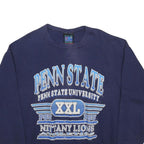 WITH AN ATTITUDE Mens Blue Penn State University Crew Neck L Cotton Blend Cotton