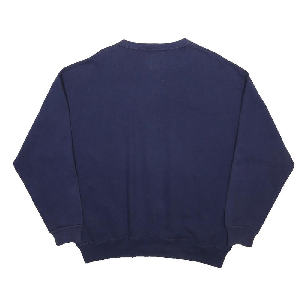 WITH AN ATTITUDE Mens Blue Penn State University Crew Neck L Cotton Blend Cotton