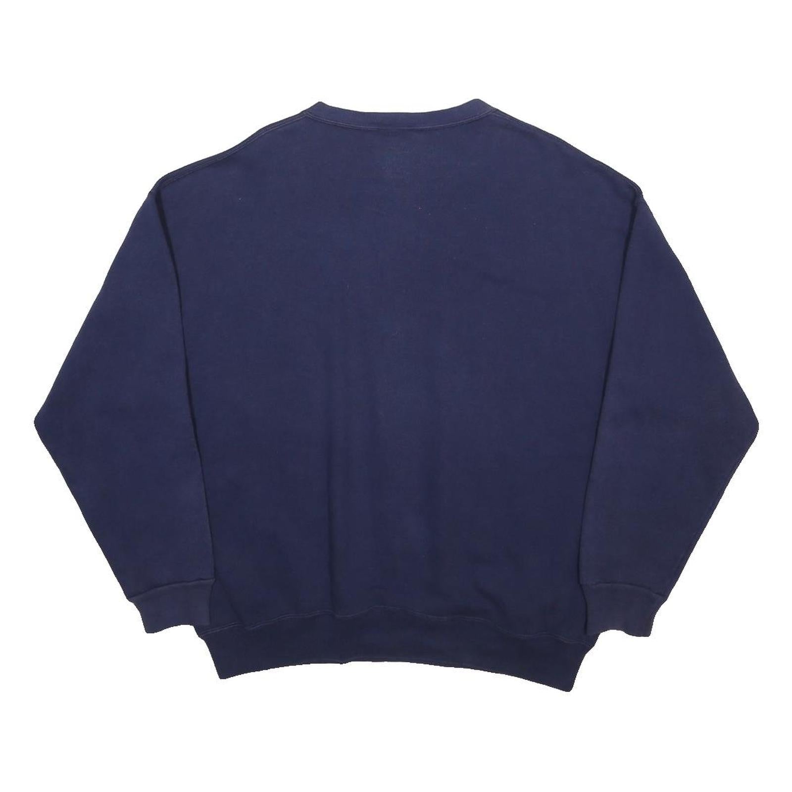 WITH AN ATTITUDE Mens Blue Penn State University Crew Neck L Cotton Blend Cotton