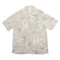 BATAK BAY Mens Beige Rayon Hawaiian Shirt M Tropical Pattern Button Front