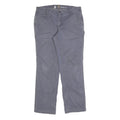 CARHARTT Womens Cotton Blend Grey Regular Fit Straight Leg Trousers W34 L30