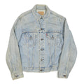 LEVI'S Womens Blue Cotton Blend Denim Jacket L Classic Button Closure Vintage