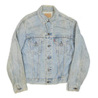 LEVI'S Womens Blue Cotton Blend Denim Jacket L Classic Button Closure Vintage