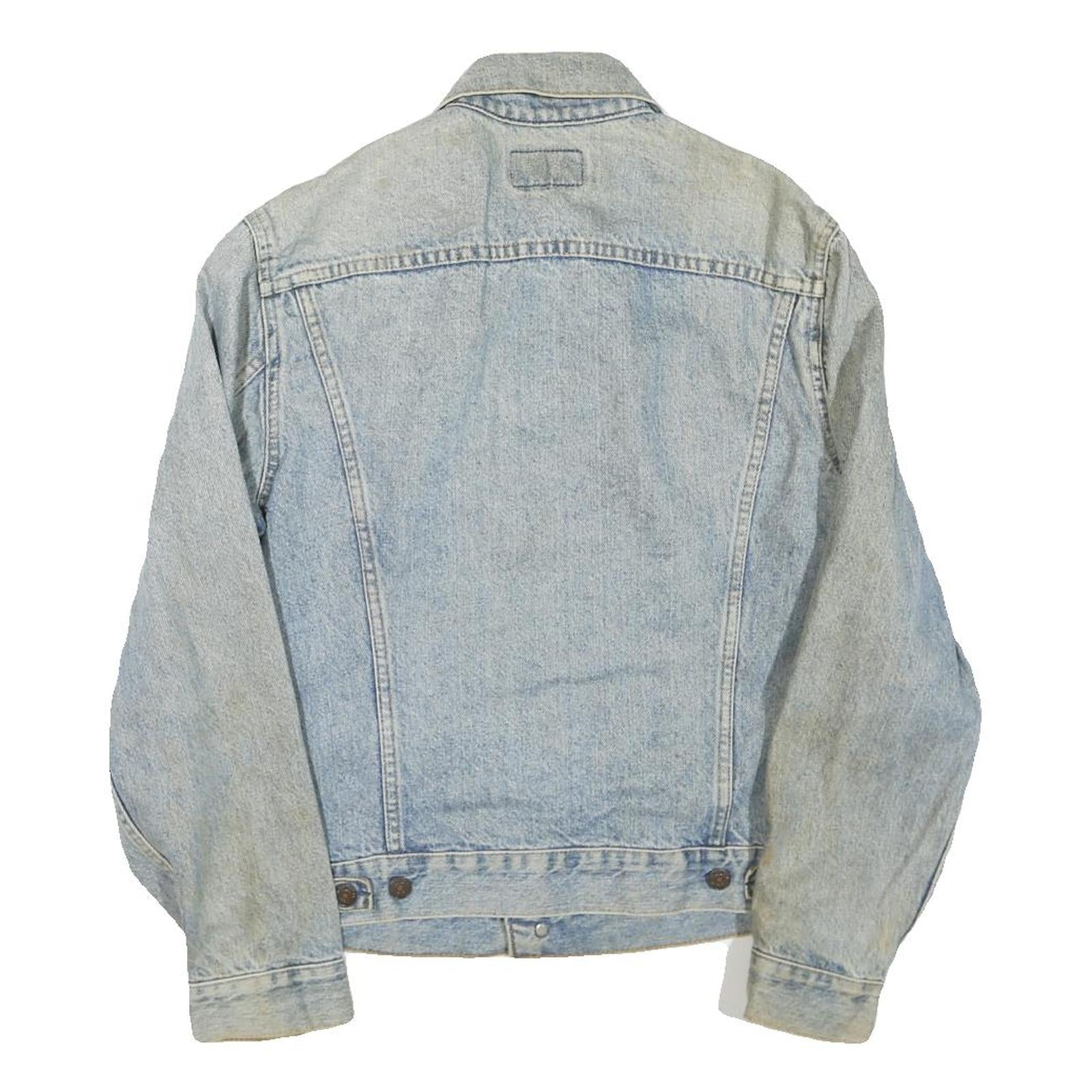 LEVI'S Womens Blue Cotton Blend Denim Jacket L Classic Button Closure Vintage