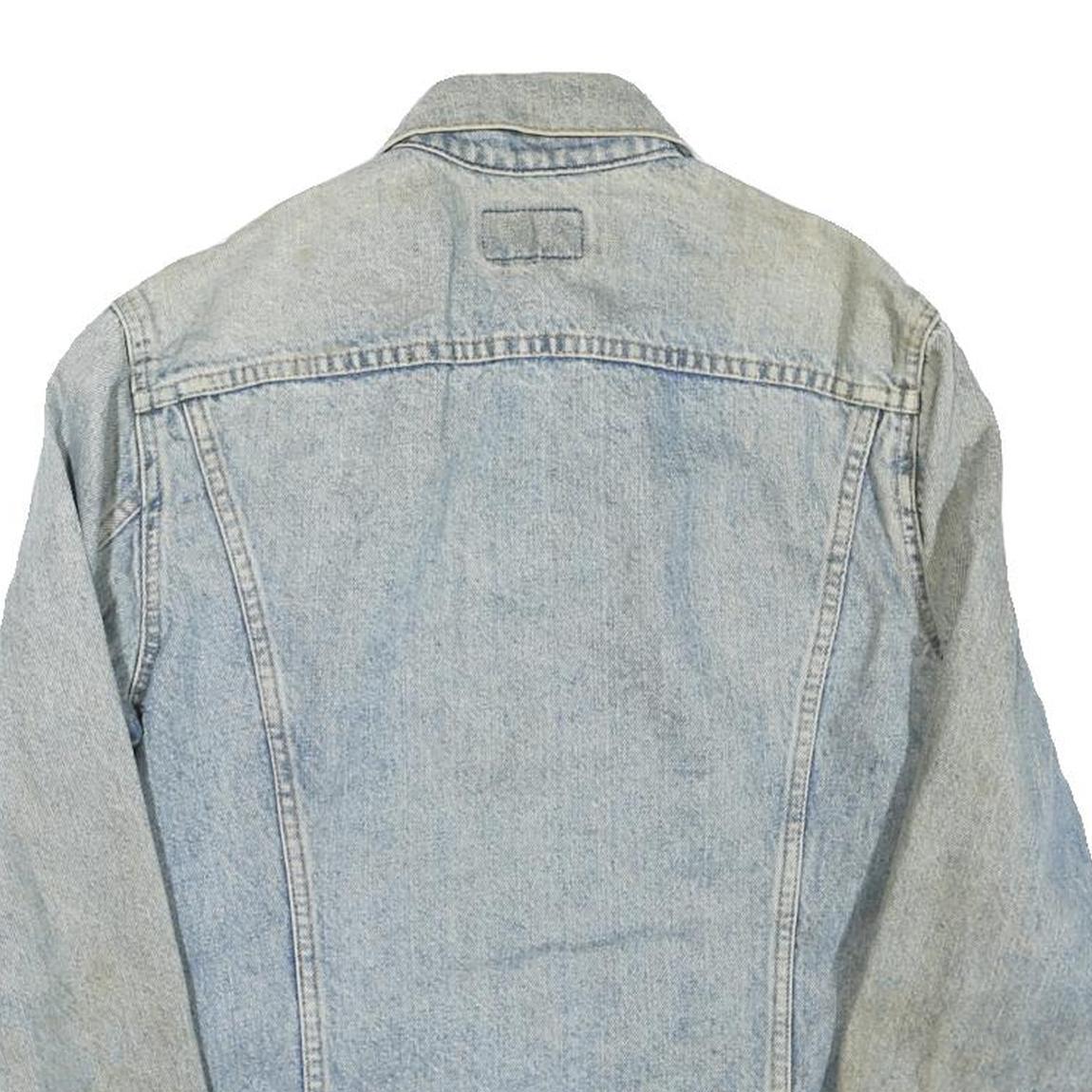 LEVI'S Womens Blue Cotton Blend Denim Jacket L Classic Button Closure Vintage