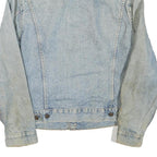 LEVI'S Womens Blue Cotton Blend Denim Jacket L Classic Button Closure Vintage