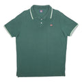 NORWAY NAUTICAL SCHOOL Mens Green Polo Shirt XL Cotton Classic Fit Short Sleeve