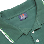 NORWAY NAUTICAL SCHOOL Mens Green Polo Shirt XL Cotton Classic Fit Short Sleeve